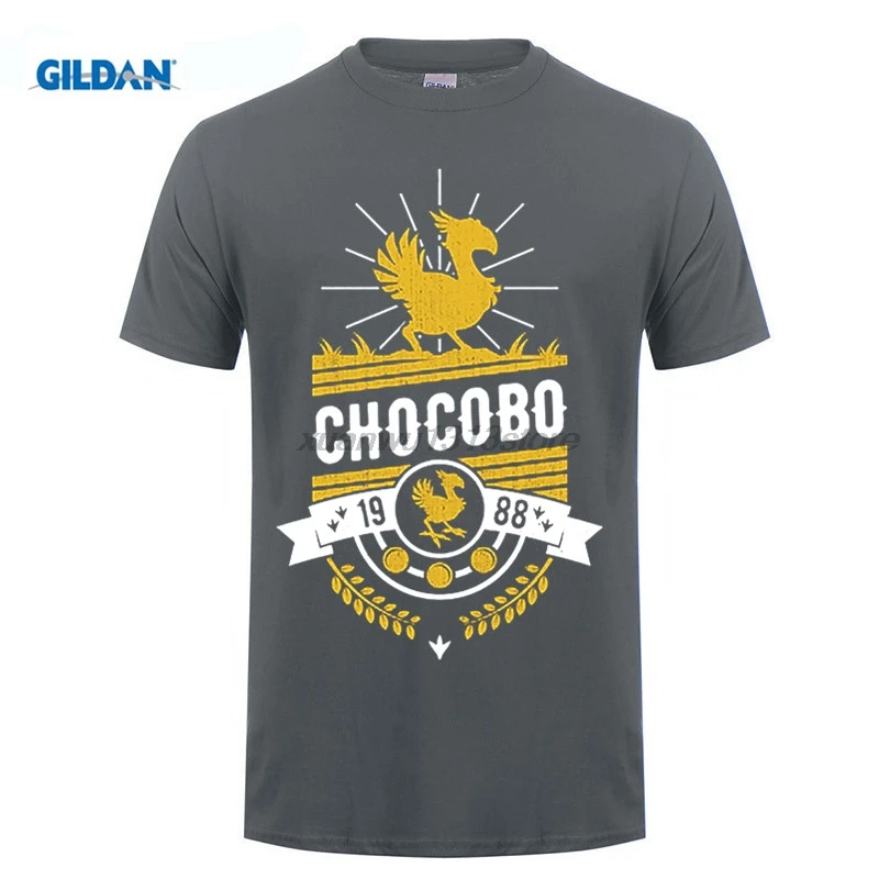 Chocobo Final Fantasy футболка мужские новые простые рубашки Популярные упражнения свободные футболки мужские летние для команд подростков Топ