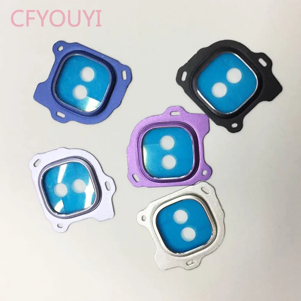 10 шт./лот Задняя крышка объектива камеры + стеклянный объектив + 3 М клейкая наклейка для Samsung Galaxy J6 2018 J600F J600FD J600DS