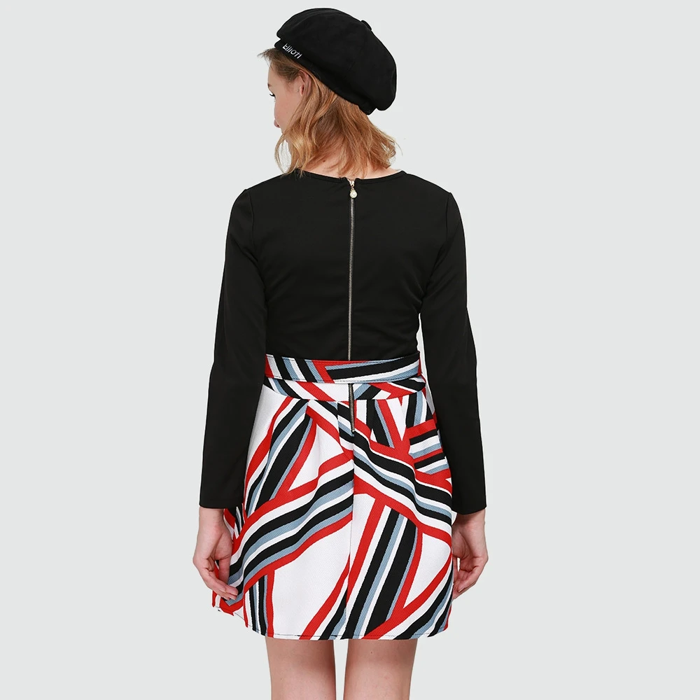 Женское осеннее элегантное платье с длинным рукавом женское Плиссированное