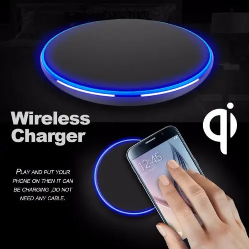 Qi Беспроводной Зарядное устройство для iPhone 8 X XR XS Max QC3.0 10 W быстрая зарядки samsung S9 S8