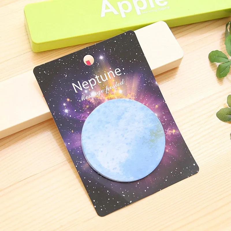 D-neptune Милый кавайный креативный блокнот для заметок, блокнот для заметок, канцелярские товары, бумажные наклейки для заметок, офисные школьные принадлежности - Цвет: D-neptune