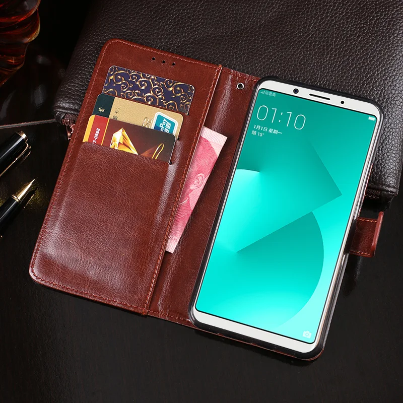 Чехол для OPPO A83 чехол 5 7 &quotВысокое качество Флип кожаный крышка Капа телефон