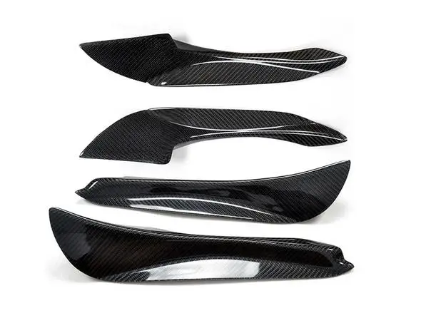 4 шт./компл. все настоящие Углеродные волокна автомобильный передний бампер