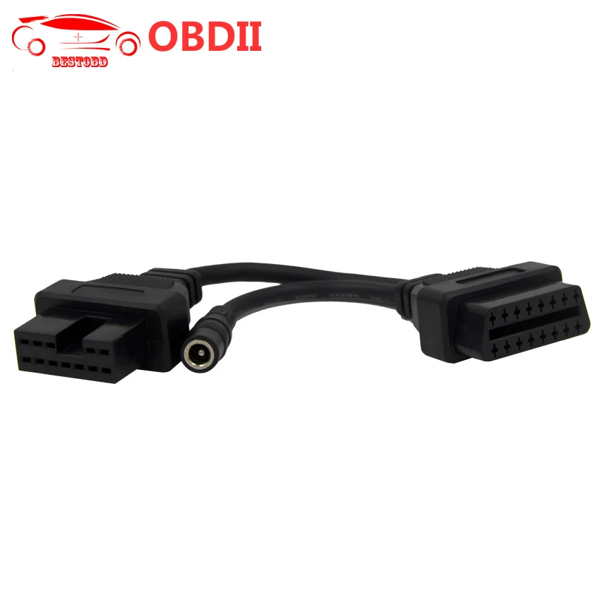 Для Mitsubishi старых автомобилей 12pin к OBD2 16pin кабель адаптер диагностический инструмент женский Интерфейс соединительные кабели