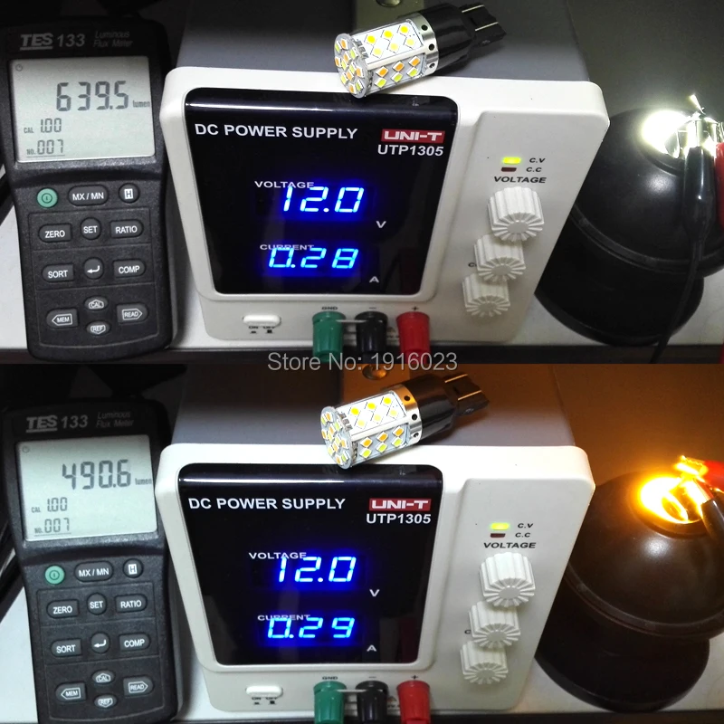 Zauleon 2 шт. T20 7443 W21/5 Вт двухцветный Янтарный белый ДХО СВЕТОДИОДНЫЙ Переключатель