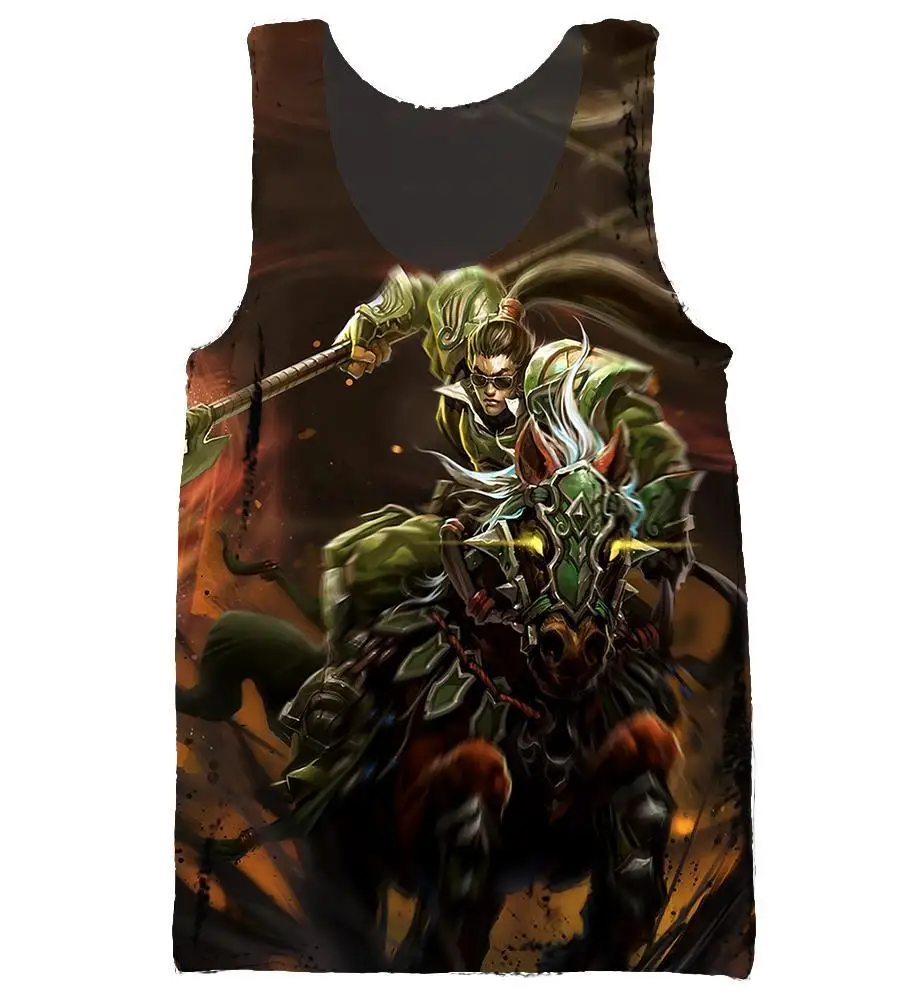 League of Legends Game Tank Top Gym Men 3D жилет без рукавов Летний Фитнес майка топы для занятий