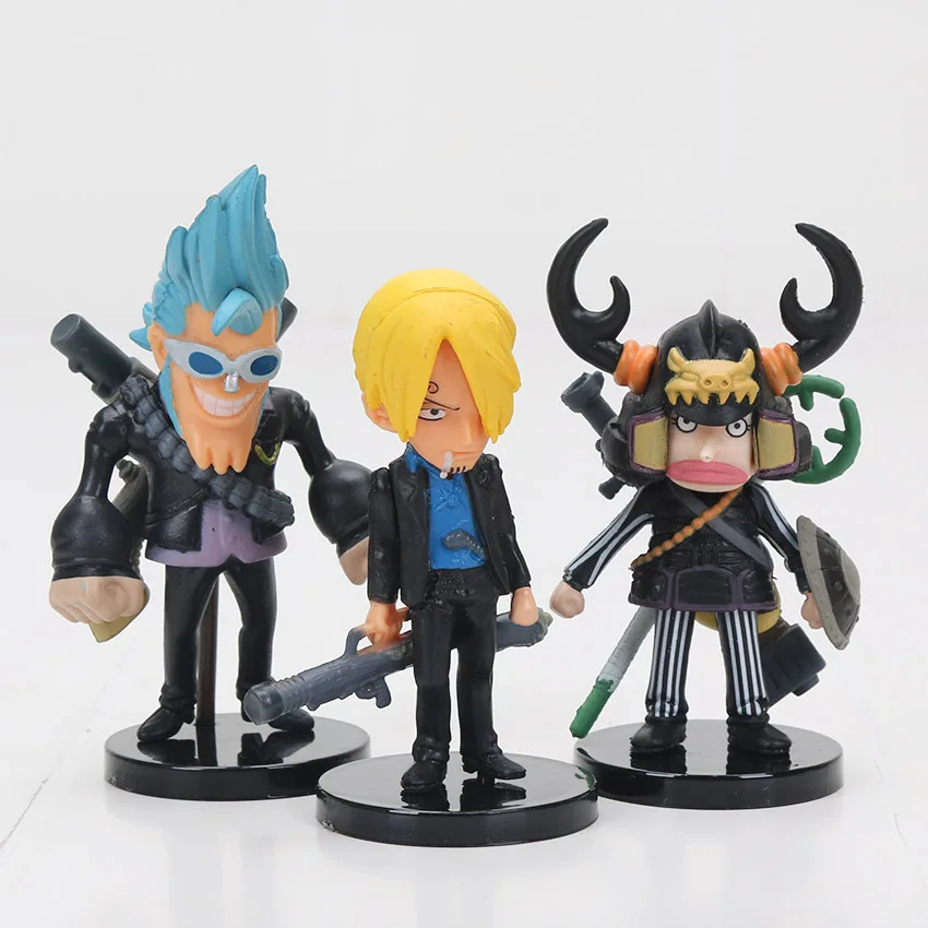 9 шт./компл. цельная фигурка Чоппер Sanji Zoro Nami Usopp Обезьяна D Луффи аниме фильм 5-7 см
