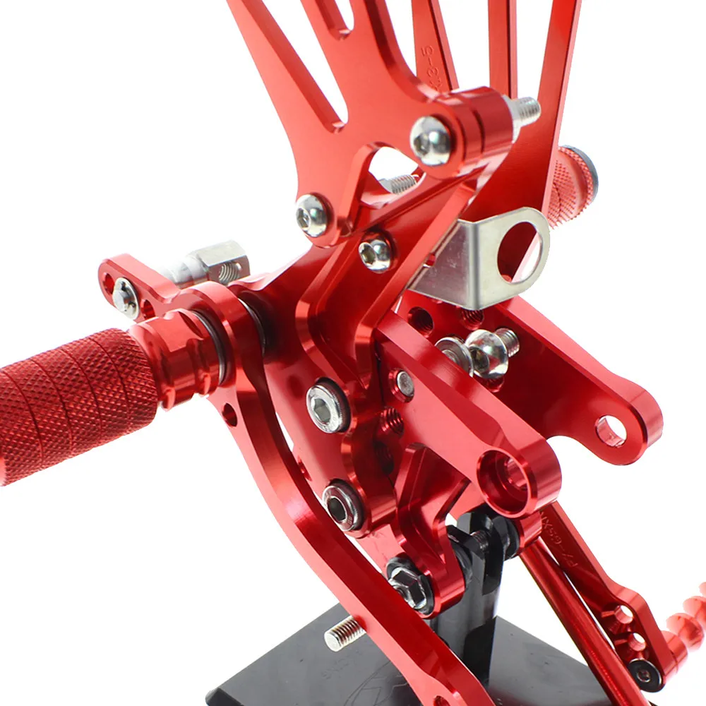 CNC Алюминиевые Регулируемые Задние подножки для Suzuki SV650 SV650S SV1000 SV1000S 2008 2009 2010 2011 2012