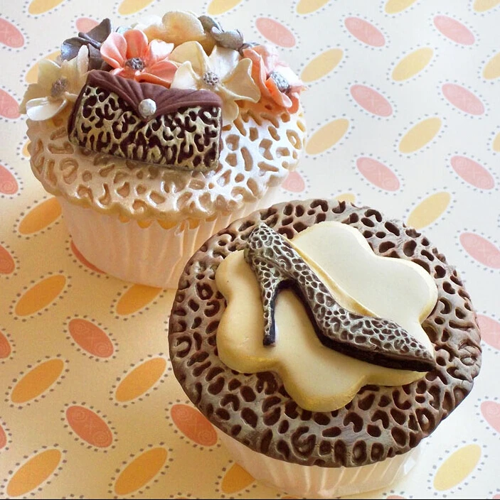 1PCS Leopard Texture Shape Silicone Cake Mold Lace Border Fondant Mould Cookware Non-Stick Decorating D081 | Дом и сад
