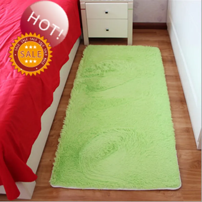 

Free Shipping Green Rectangle Carpet Rug Bath Mat Shaggy Rug Absorbent Anti-slip Prayer Mats Tapetes Para Quato Nice Alfombras