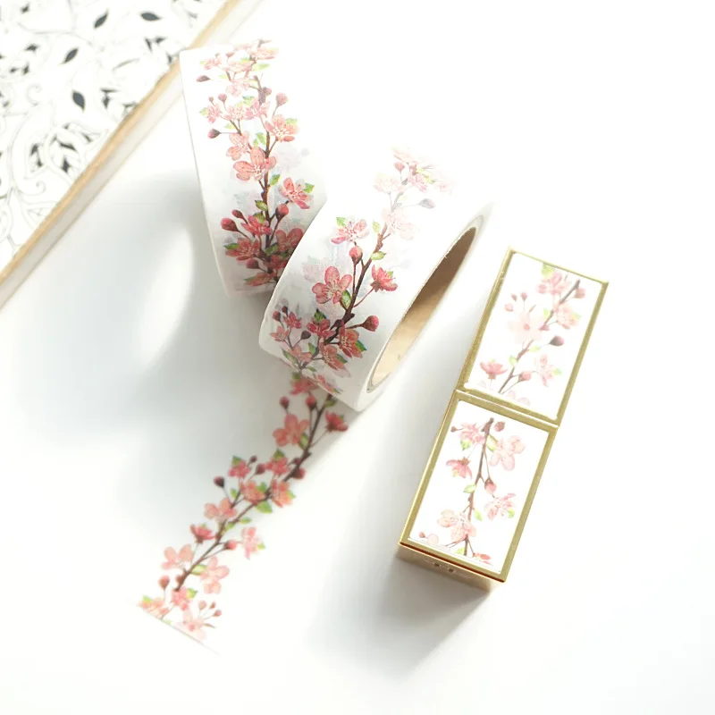Early Sakura Tree Washi Tape Adhesive DIY Scrapbooking Sticker Label Masking | Канцтовары для офиса и дома