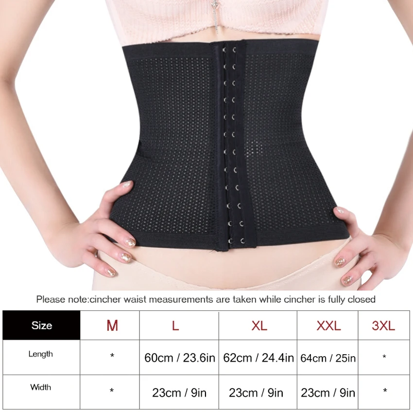 Корсет утягивающий для талии соблазнительный пояс живота черный шейпер тренажер