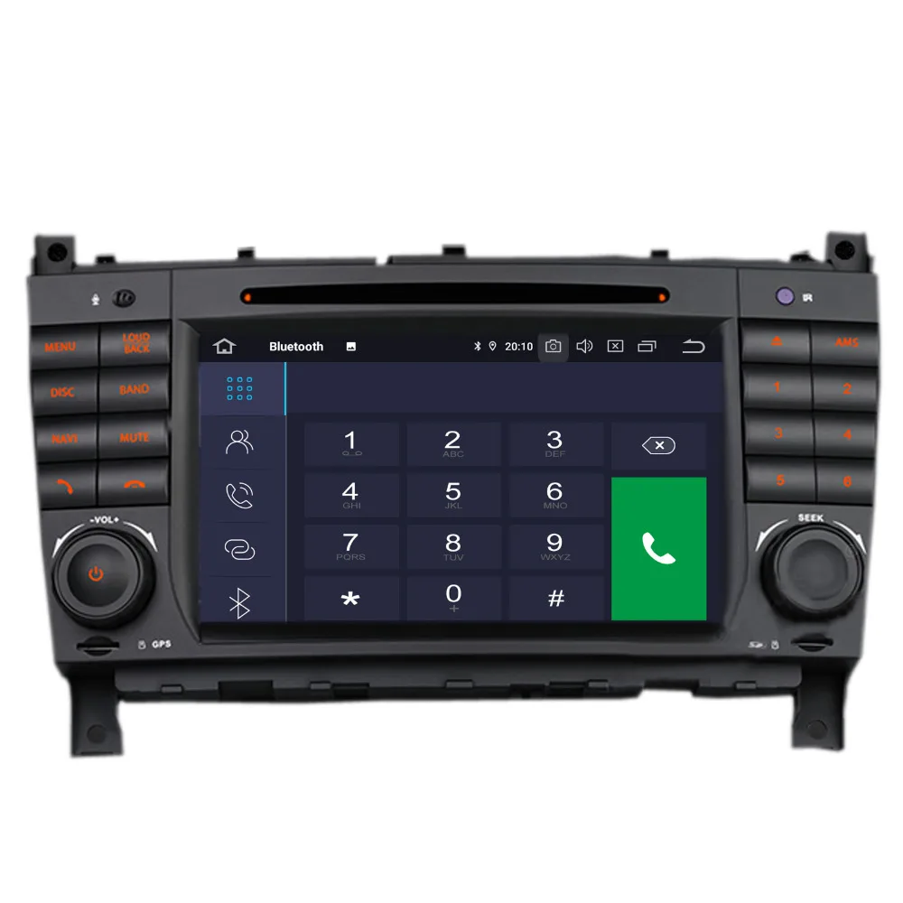 COIKA 7 &quotAndroid 9 0 Автомобильный GPS DVD мультимедийный плеер для BENZ C class W203 CLC CLK Class W209 CLS