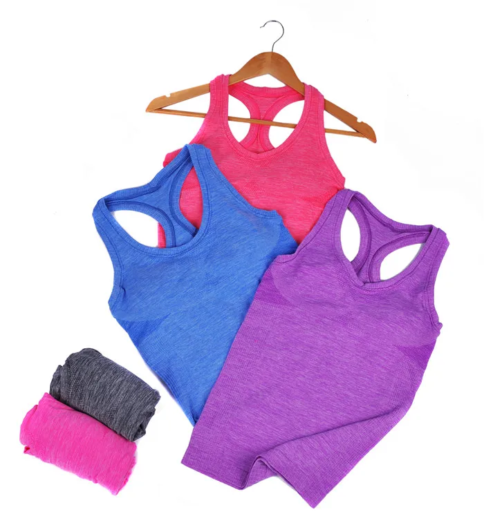 

5 Color Absorb Sweat Quick Drying Professional Sexy Padded tank Top Vest bra Wireless Underwear for Women