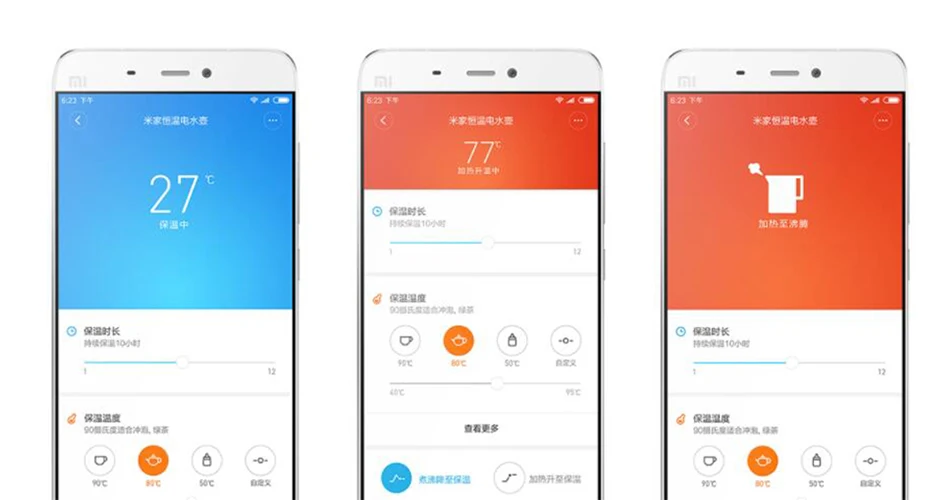 Термостатический Электрический чайник Xiaomi Mijia, 1800 л, 4,0 ВТ, белый вкладыш из нержавеющей стали, быстрое кипячение, Bluetooth, управление с помощью приложения