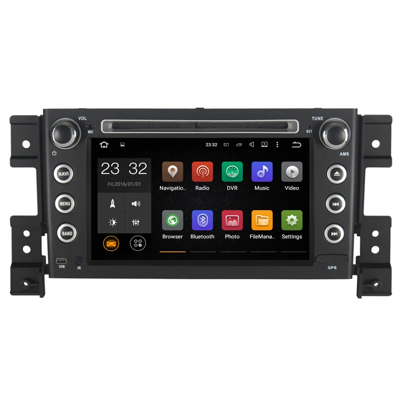 Android 8 1 2 2G RAM Din 7 дюймов Автомобильный dvd плеер для SUZUKI Grand Vitara 2005 Поддержка GPS