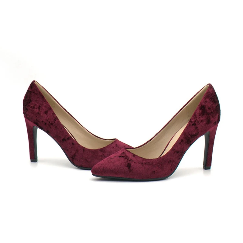 Hanschic Новое поступление 2017 года ретро бордовый бархатное платье-комбинация на Для