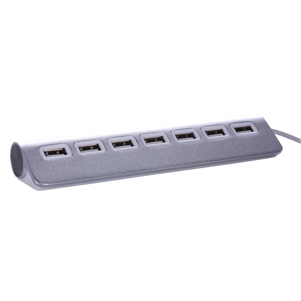 Aluminum Alloy High Speed 7 Ports USB 2.0 HUB Adapter Transfer Speeds Up to 480Mbps Mini Hub For Apple Mac PC Laptop | Компьютеры и