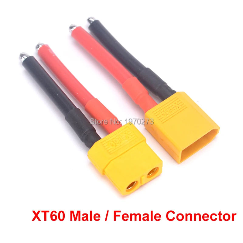 2 шт./лот XT60 Мужской Женский Разъем 12AWG мягкий силиконовый провод кабель для RC Lipo