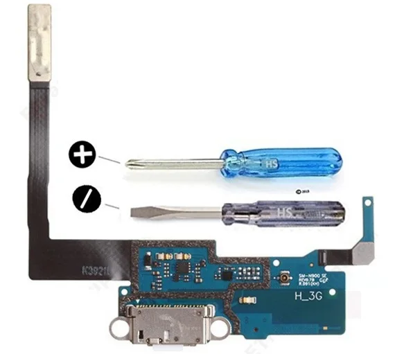 Совместимый с Samsung Note 3 док-разъем USB порт для зарядки Микрофон гибким кабелем