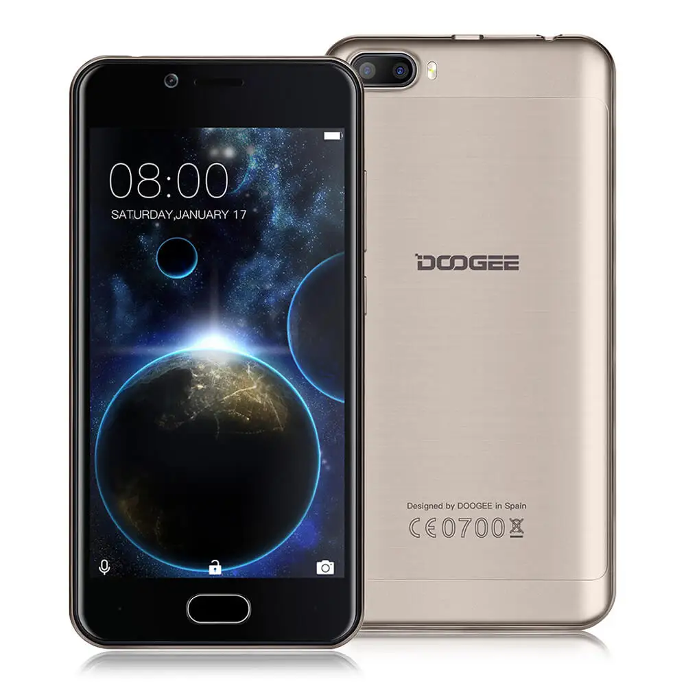 Оригинал DOOGEE стрелять 2 смартфон Android 7.0 mt6580a 4 ядра мобильный телефон ГБ