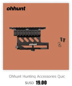 Ohhunt охотничье быстросъемное рельсовое крепление боковой замок прицел лазерное Крепление Пикатинни Вивер рельс для АК АКС Сайга винтовка
