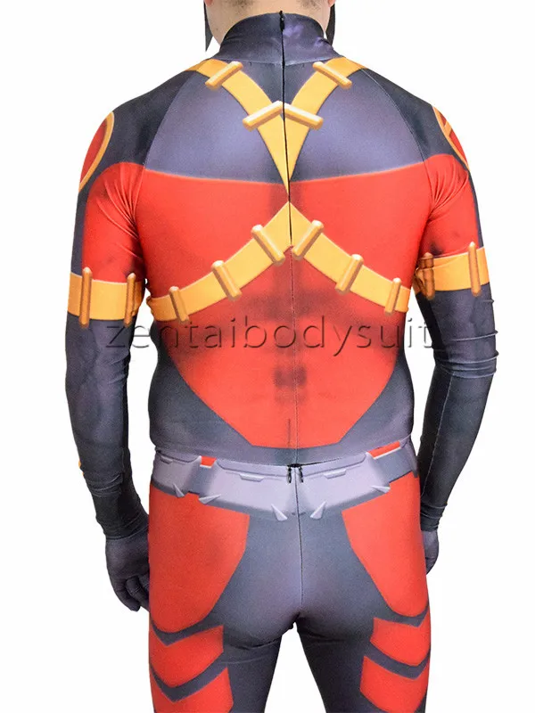 Новый 52 красный Робин Косплей Костюм Хэллоуин вечерние колготки zentai костюм |