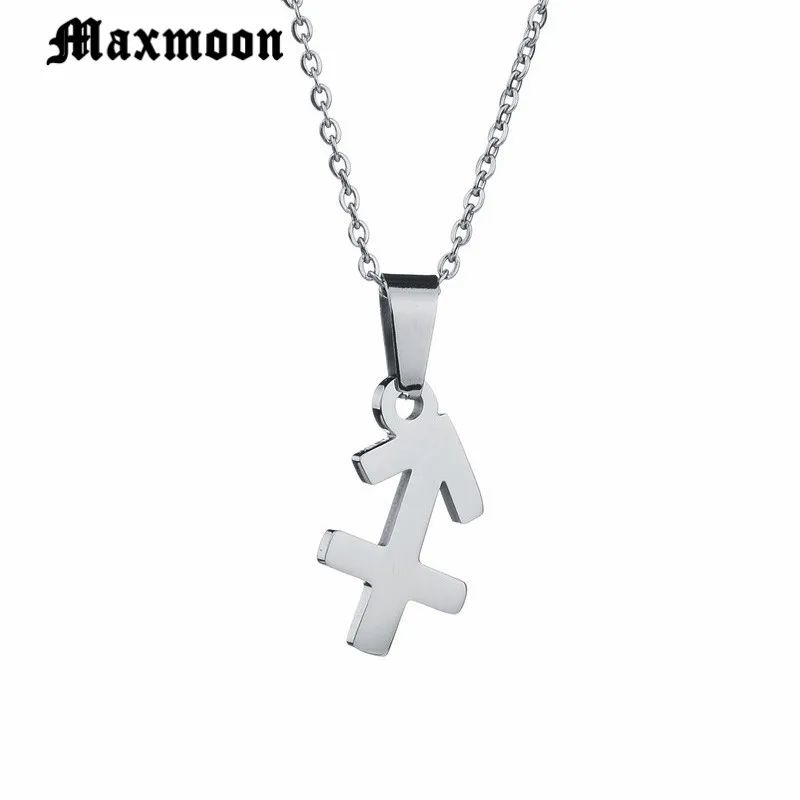 Ювелирные изделия Maxmoon высокого качества со знаками Зодиака Ожерелья стрельцом и
