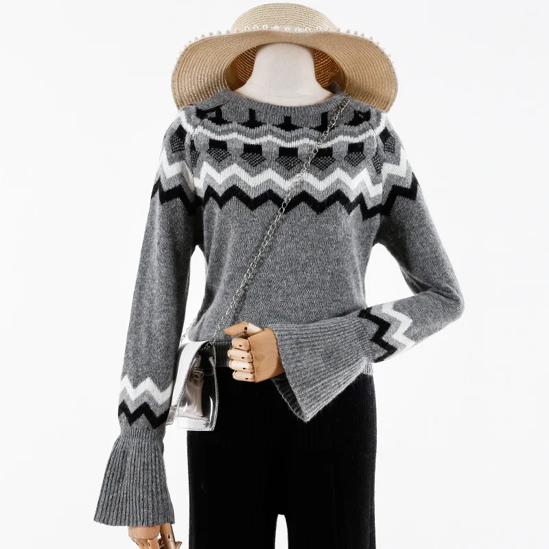 

Women's Rabbit Fur Loose Pullover VINTAGE Fashion Sweater