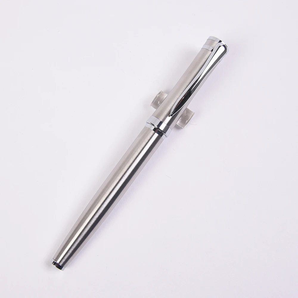 

Good Writing Metal Rollerball Pen with Silver Clip 0.5mm Black Ink Sign Pens Businss Office Product School Supplies