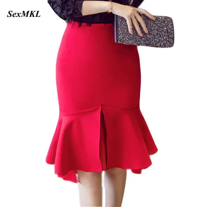 Женская юбка карандаш с завышенной талией в обтяжку|red pencil skirt|fashion skirtpencil skirt |