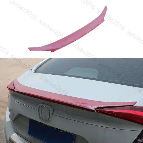 

Красное углеродное волокно, подходит для Honda Civic 16-2017, задний спойлер для грузовика, крыло, матовый чехол