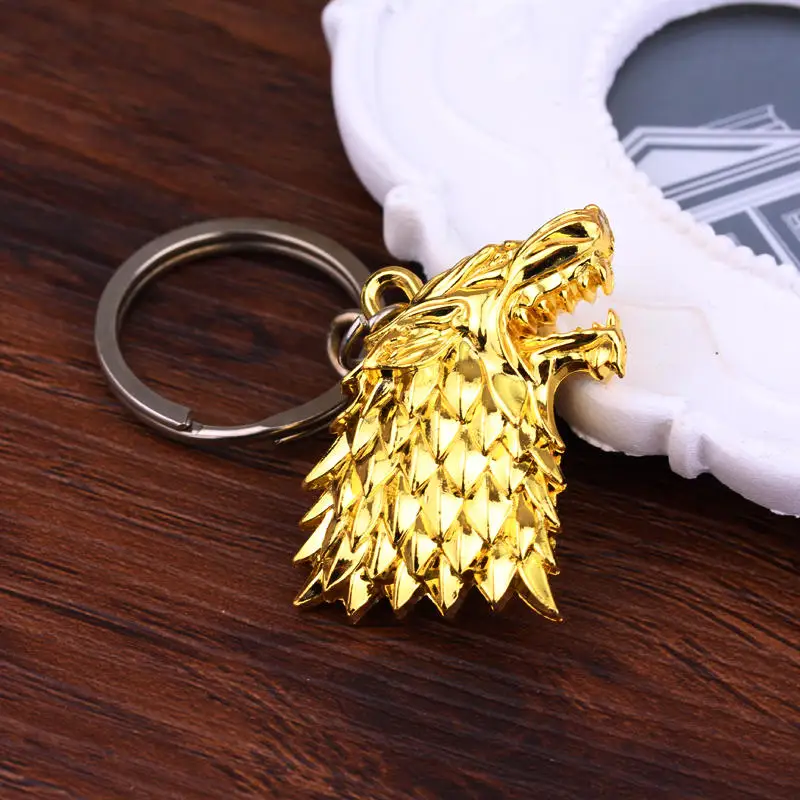 Игра престолов House Stark Baratheon Lannister Targaryen Arryn Tully Martell Tyrell Greyjoy брелок для ключей со значком