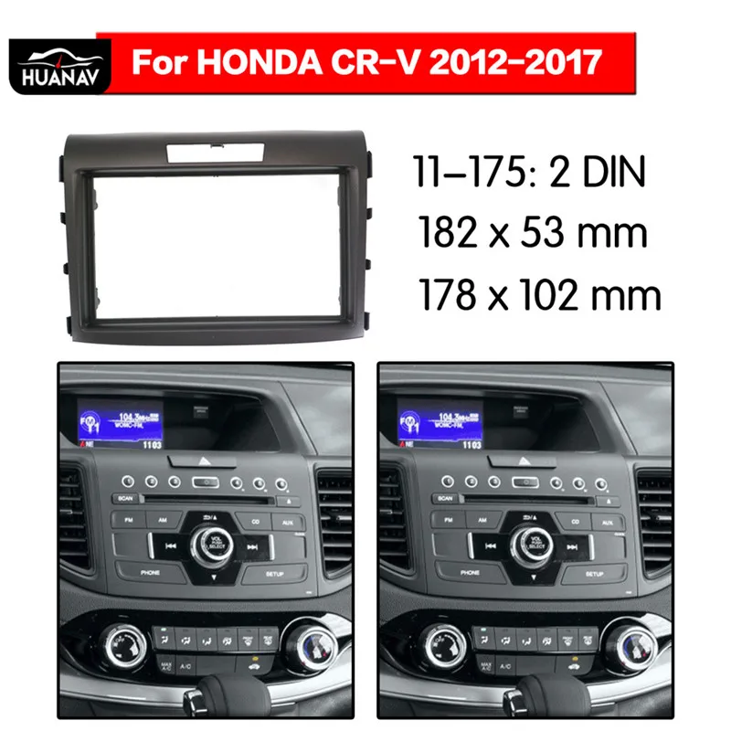 

Car Radio stereo Fitting installation adapter fascia For 2012-2017 HONDA CRV 2DIN Frame for car multimedia player radio frame