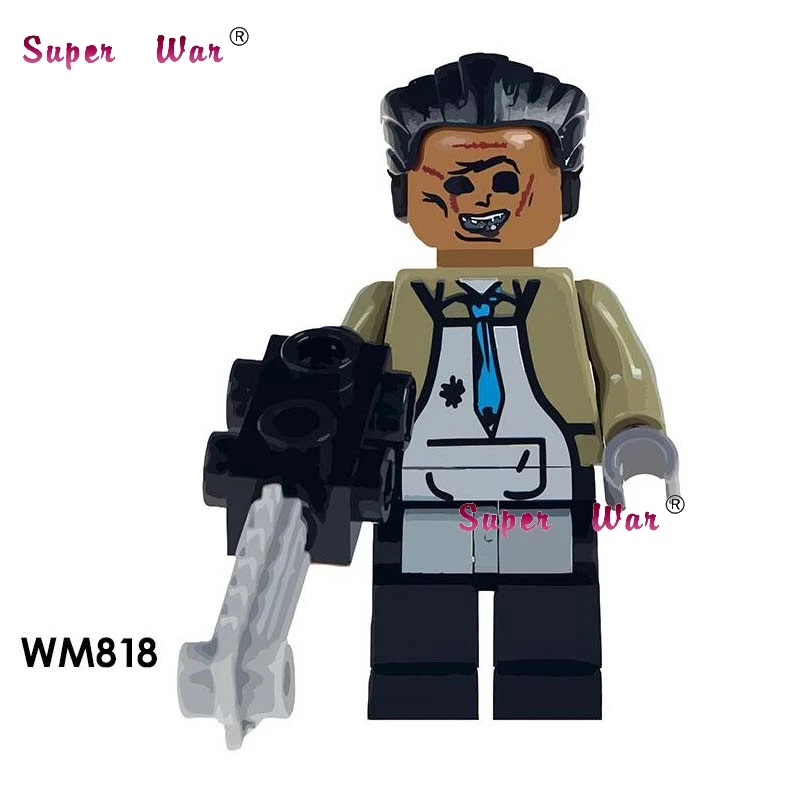WM818 50 шт. тематика ужасов серия Охотник на кольцо-Черная пятница Джейсон, Фредди Крюгер Майкл Майерс зомби строительный блок детские игрушки - Цвет: WM818