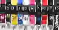 A d mix colour DHL,, 100 шт., автомобильная одежда, брелок для ключей с логотипом бейдж со шнурком, держатели для мобильного телефона, ремни на шею#125 - Цвет: A d mix colour