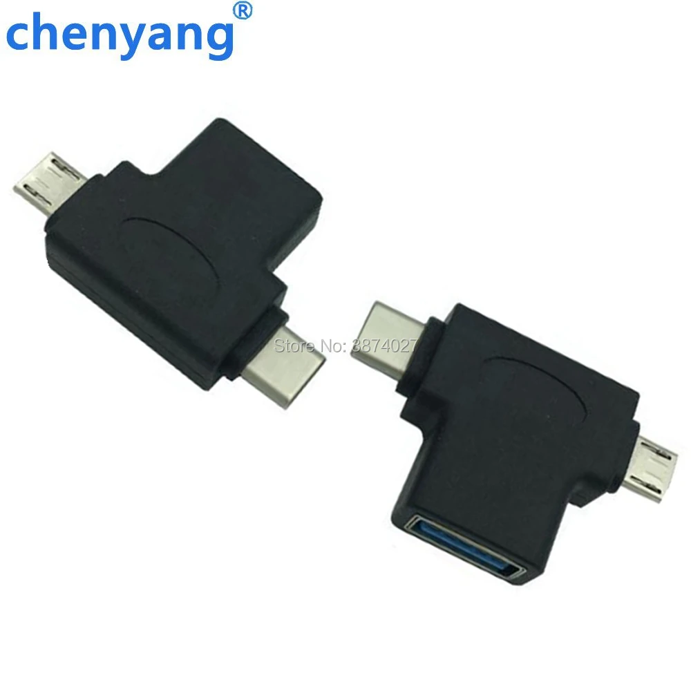 Адаптер 2 в 1 USB 3 0 к Type C Micro OTG конвертер для Oneplus 5t 6 Xiaomi Mix 2s Samsung S9 + адаптеры