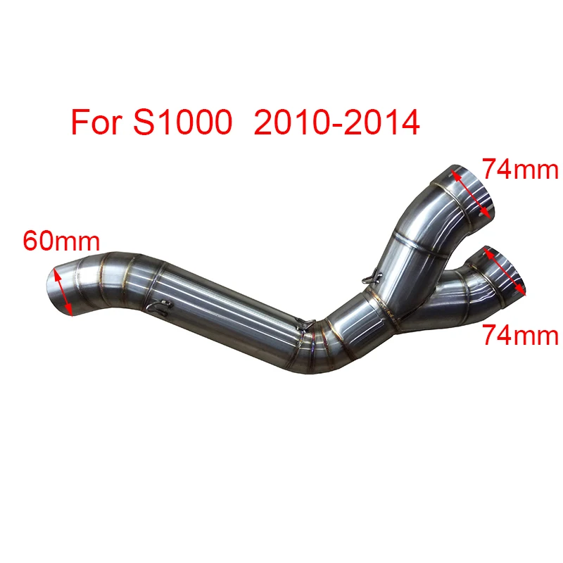 

For BMW S1000RR 2010 2011 2012 2013 2014 2015 Motorcycle Exhaust Middle Pipe Muffler Full System Modified Stainless Steel