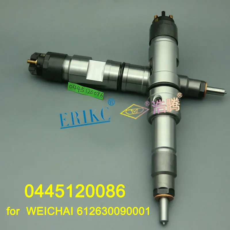 

ERIKC 0445 120 086 Auto Engine Parts Diesel Injector 0445120086 Fuel Injector Body 0 445 120 086 for Foton Weichai