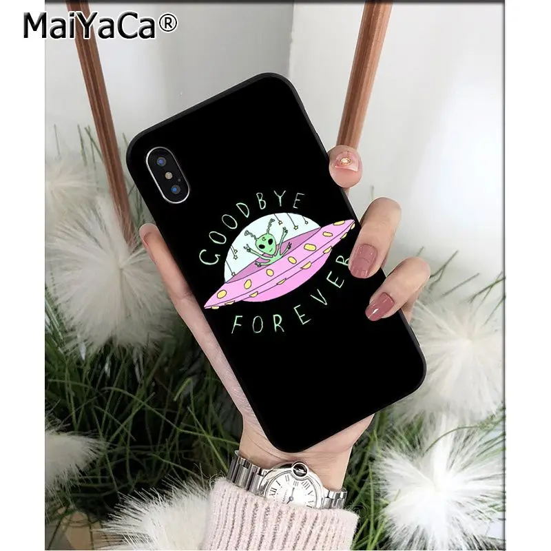 A10 MaiYaCa Alien Believe UFO ET высококачественный чехол для телефона iPhone X XS MAX 6 6S 7 7plus 8 8Plus 5 5S XR - Цвет: A10