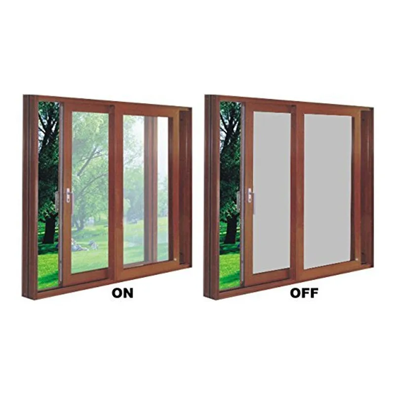 Смарт пленка стартер электрохромная PDLC переключаемая стеклянная 100x155 мм