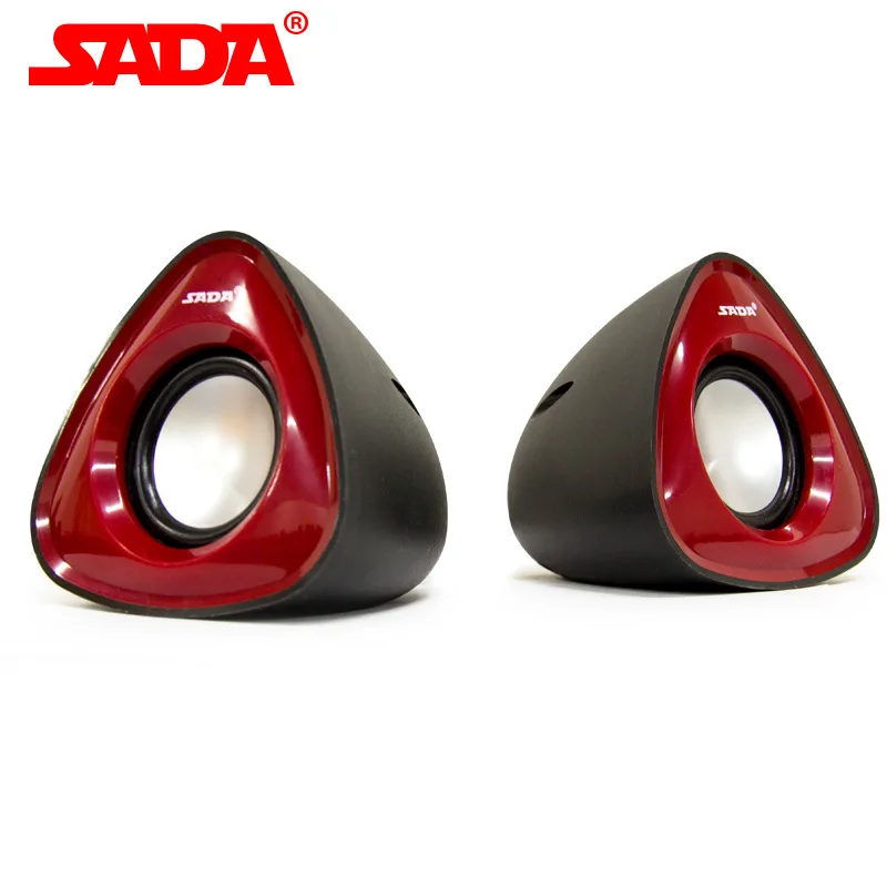 SADA V-183 мини портативный стерео бас пара компьютера USB динамик ПК колонки HD