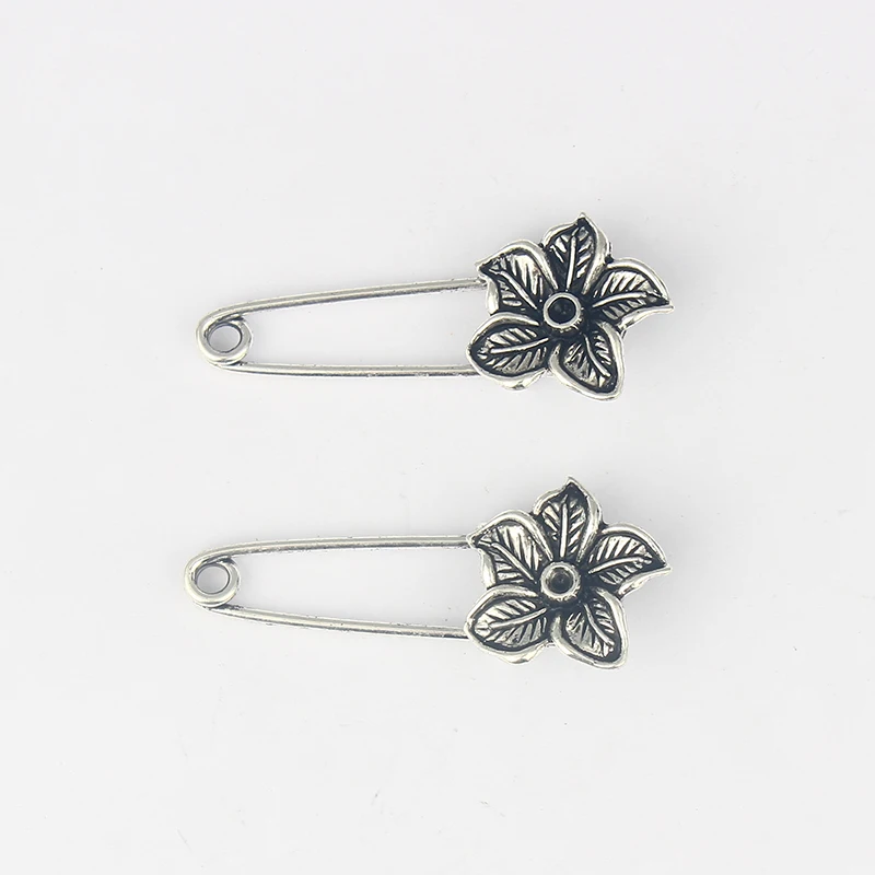10Pcs Tone Strong Metal Kilt Scarf Brooch Safety Pin With Flower 53mm | Украшения и аксессуары