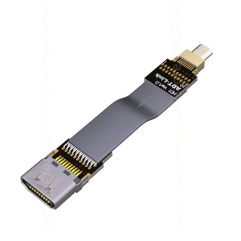 Микро HDMI 2 0 Cabo плоский ленточный кабель 5/10/15/20/30/50/80/100 см V2.0 4K x 2K @ 60 Гц для GH4 GoPro BMPCC