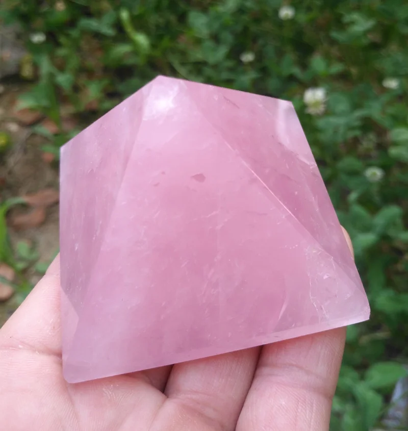 

3-6cm Natural quartz powder crystal pyramid energy healing