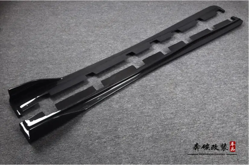 SIDE SKIRTS Углеродное волокно передний бампер спойлер задний багажник диффузор боковые юбки разветвители для Lexus IS IS200t IS250 IS300 IS300F - Цвет: SIDE SKIRTS