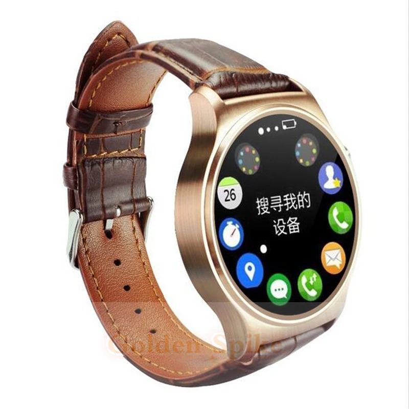 GW01 Bluetooth Smart часы IPS круглый Экран жизни Водонепроницаемый монитор сердечного