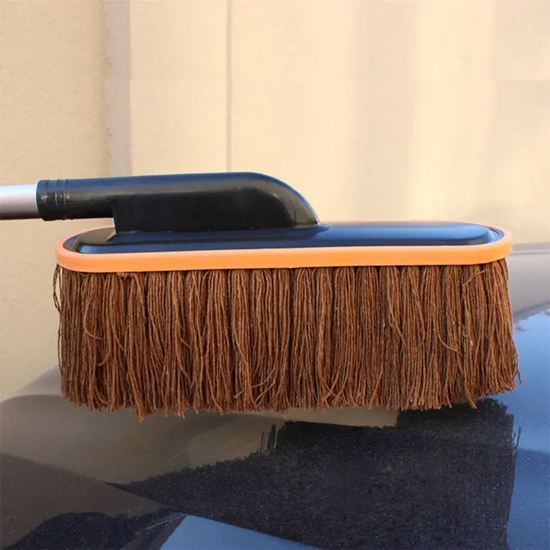 Car Retractable Cotton Wax Brush Wash Tweezers Dusting Cleaning Mop Supplies |