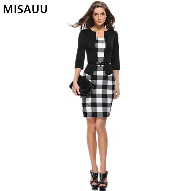 

2019 New Sexy Women Pencil Dresses Long Sleeve Spring Bandage Office Lady Work Party Bodycon Print Elegant Vintage Formal Dress
