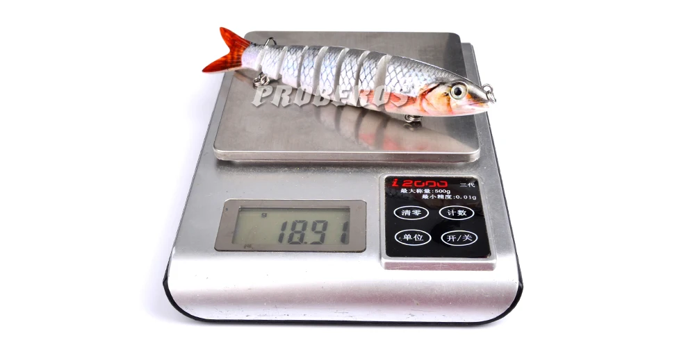 6 шт./лот 8 секций рыболовные приманки 0 75 унц. 19 г/13 28 см 5 23 &quotSwimbait # крюк снасти